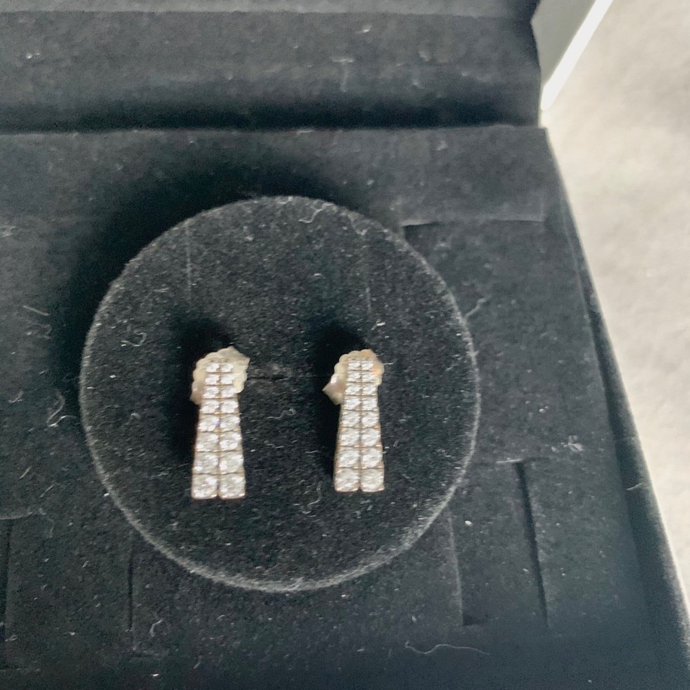 Pandora Sparkling Drop Earring - image 5